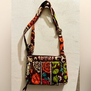 Vera Bradley Purse in Brown Floral Pattern